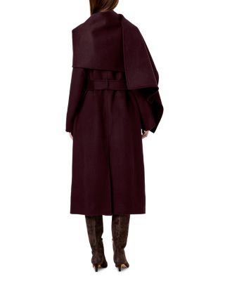 Candice Scarf Neck Long Coat