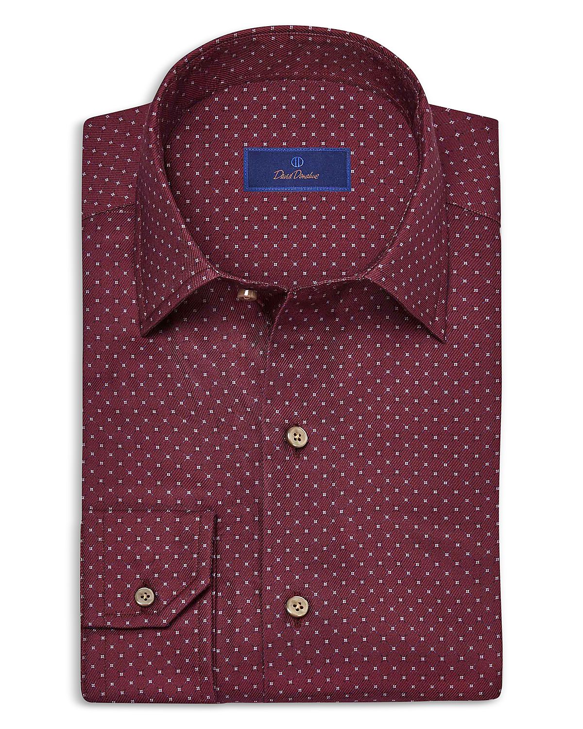 David Donahue Printed Sport Shirt