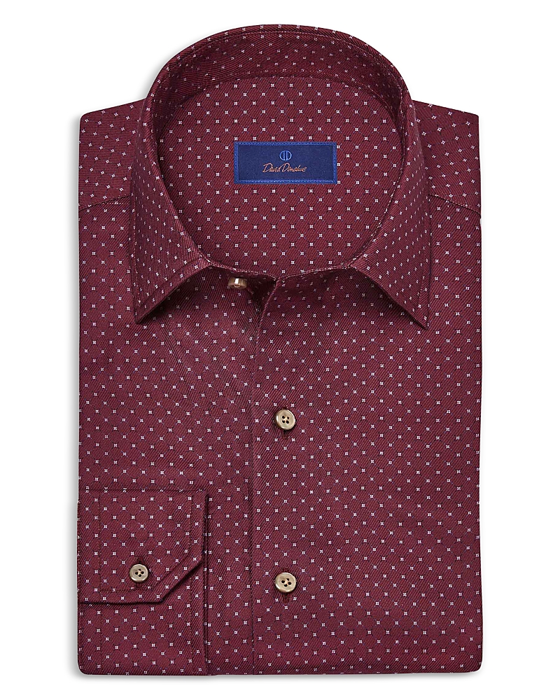 David Donahue Printed Sport Shirt