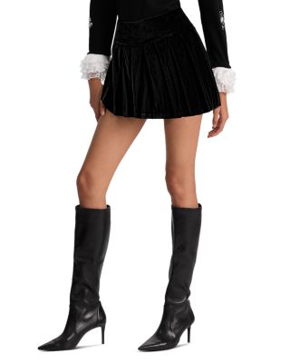 Emilie Box Pleat Mini Skirt