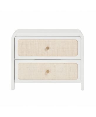 Patty Rattan 2 Drawer Nightstand