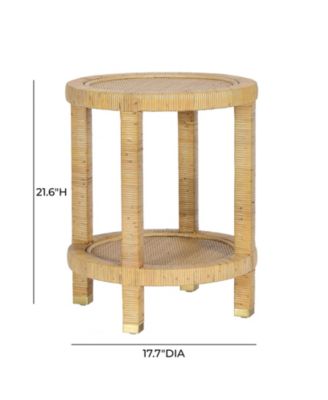 Amara Natural Rattan Side Table