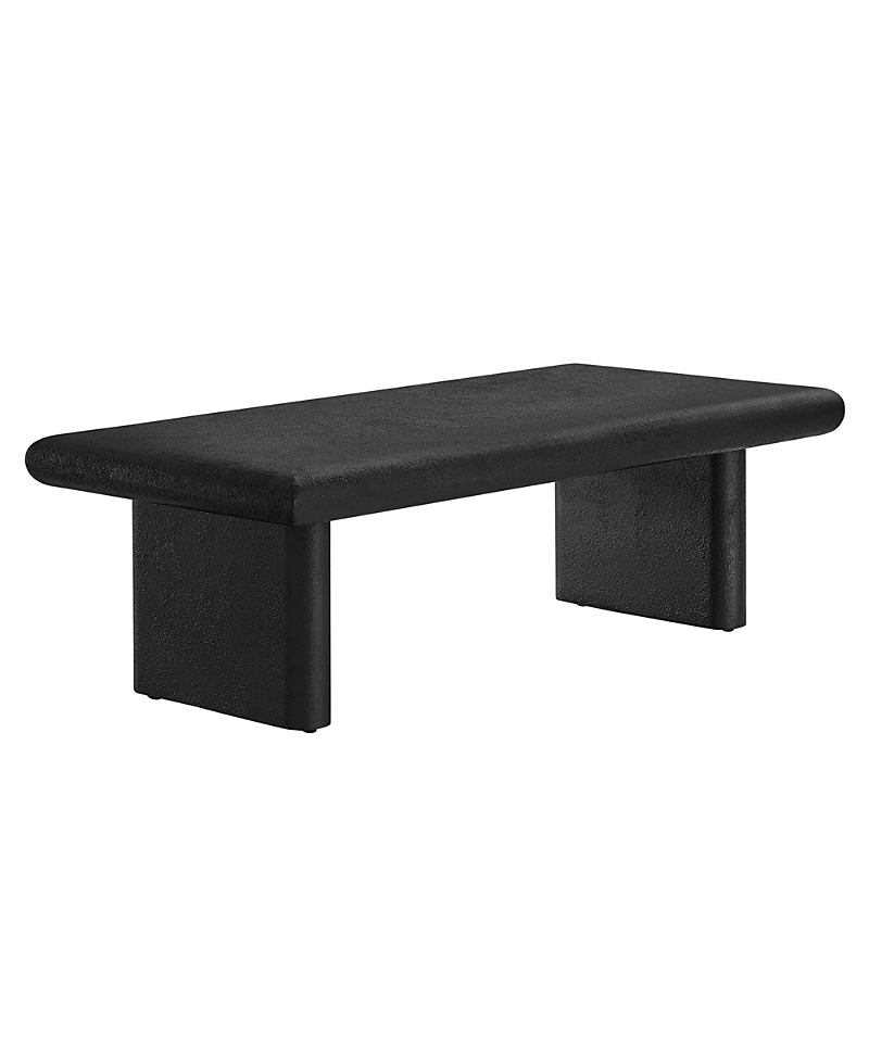 Modway Relic Concrete Textured Coffee Table In Black
