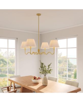 Wave Squiggle 4-Arm Pendant Light