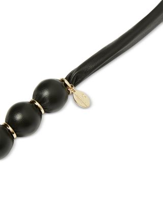 Fachiro Leather Maxi Ball Necklace