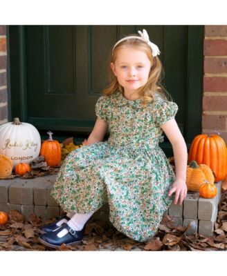  Girls' Botanical Frill Front Dress - Little Kid, Big Kid