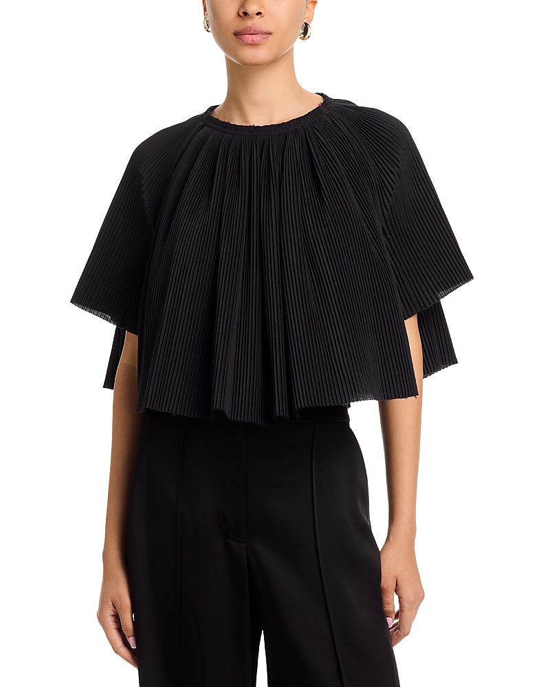 Co Crinkle Top In Black