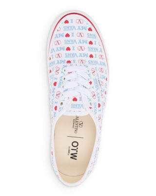 Women's Low-Top VLogo Love Print Sneakers