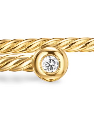 Petite Modern Renaissance&reg; Cablespira&reg; Bracelet in 18K Yellow Gold with Diamonds, 2.6mm