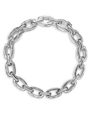 Men's Sculpted Cable Link Bracelet in Sterling Silver, 12mm