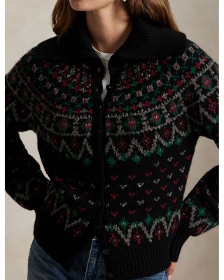 Fair Isle Wool Blend Cardigan