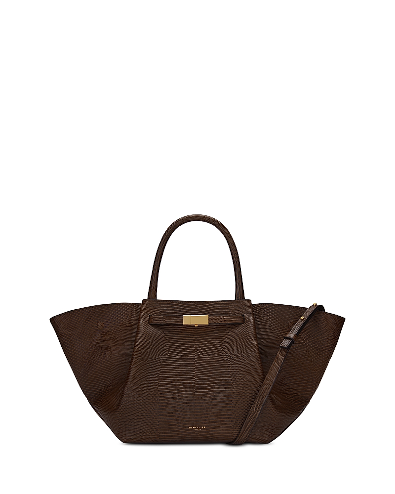Demellier New York Suede Tote In Brown
