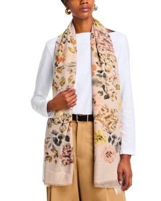Metallic Floral Scarf - Exclusive