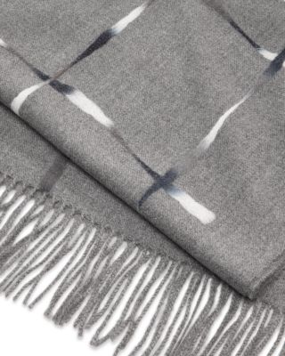 Punch Needle Windowpane Scarf - Exclusive 