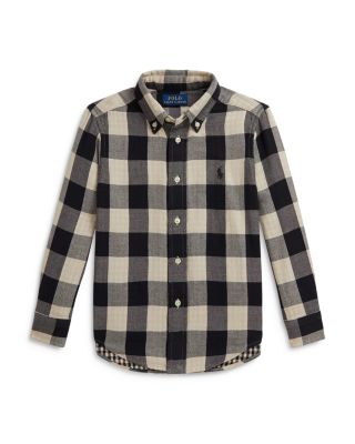 Boys' Buffalo Check Double Faced Cotton Shirt - Little Kid