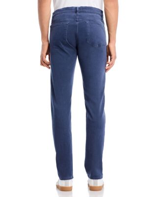 L'Homme Slim Brushed Twill Pants in Dark Blue