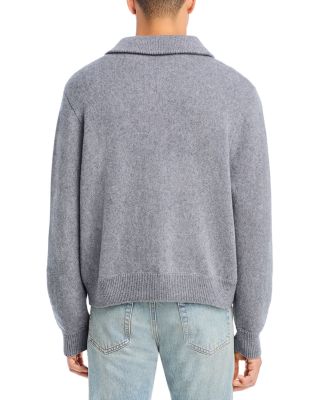 Wool & Cotton Zip Up Sweater