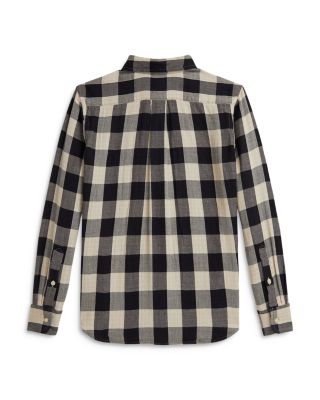Boys' Buffalo Check Double Faced Cotton Shirt - Big Kid