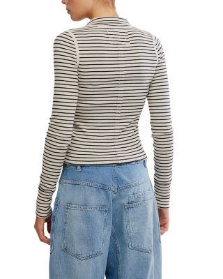 Lake Henley Striped Top