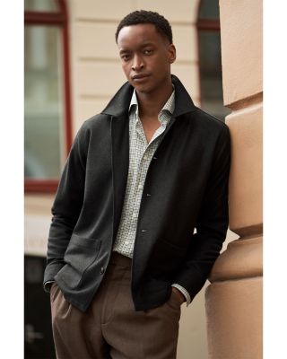 Herringbone Cashmere Chore Jacket