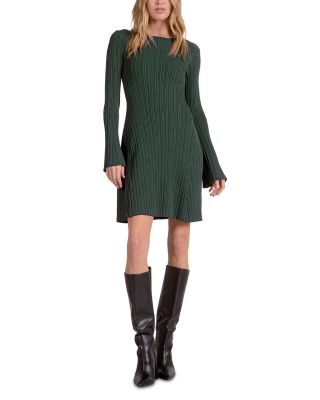 Ribbed Knit Mini Dress