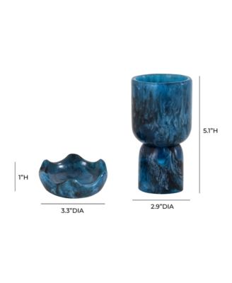 Platform Swirl Resin Kiddush Cup