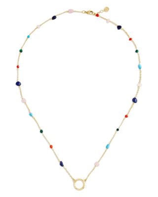 Milos Bead Station Strand Necklace, 24"-25"