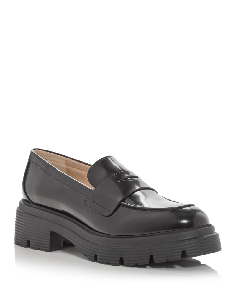 Stuart Weitzman Women's Hudson Lite Loafers in Black