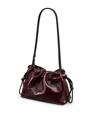 Mia Crinkled Patent Leather Mini Bag