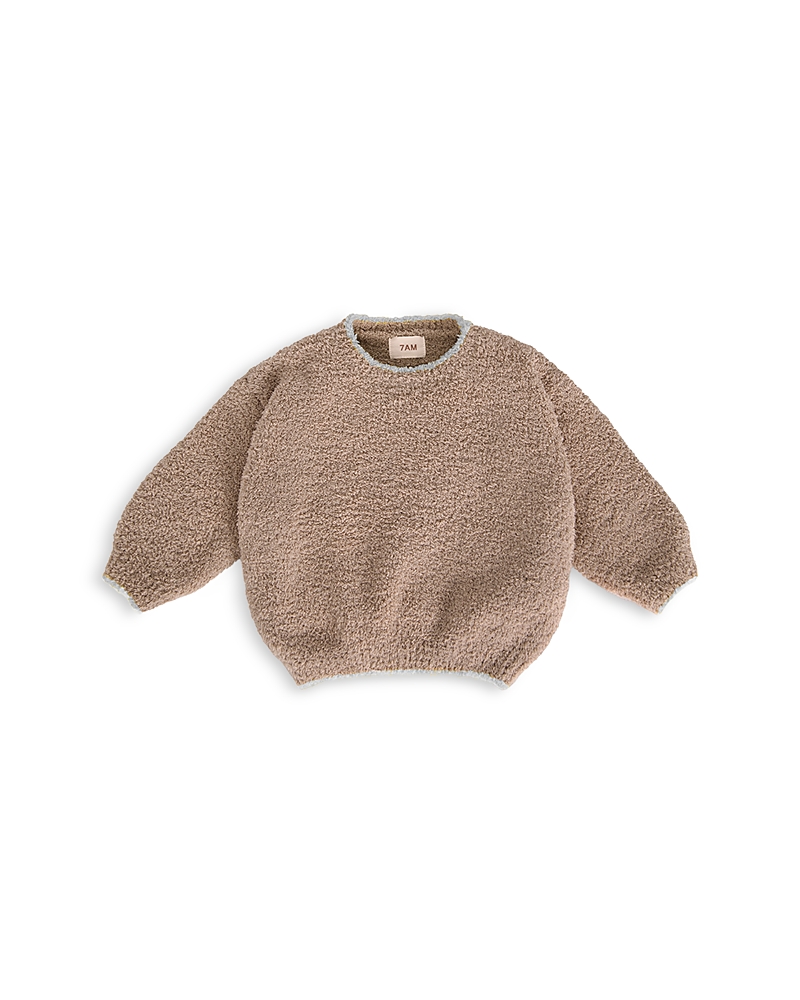 7AM Enfant Unisex Fuzzy Boxy Sweater - Baby, Little Kid