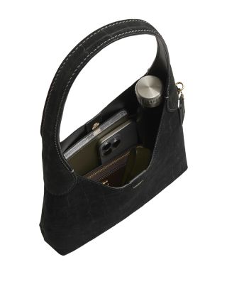 Croc Embossed Leather Brooklyn Shoulder Bag 28