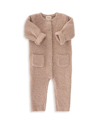 Unisex Fuzzy Long Sleeve Jumpsuit - Baby