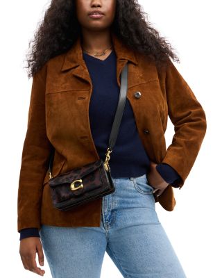 Tabby Shoulder Bag 20 in Leopard Print Calf Hair