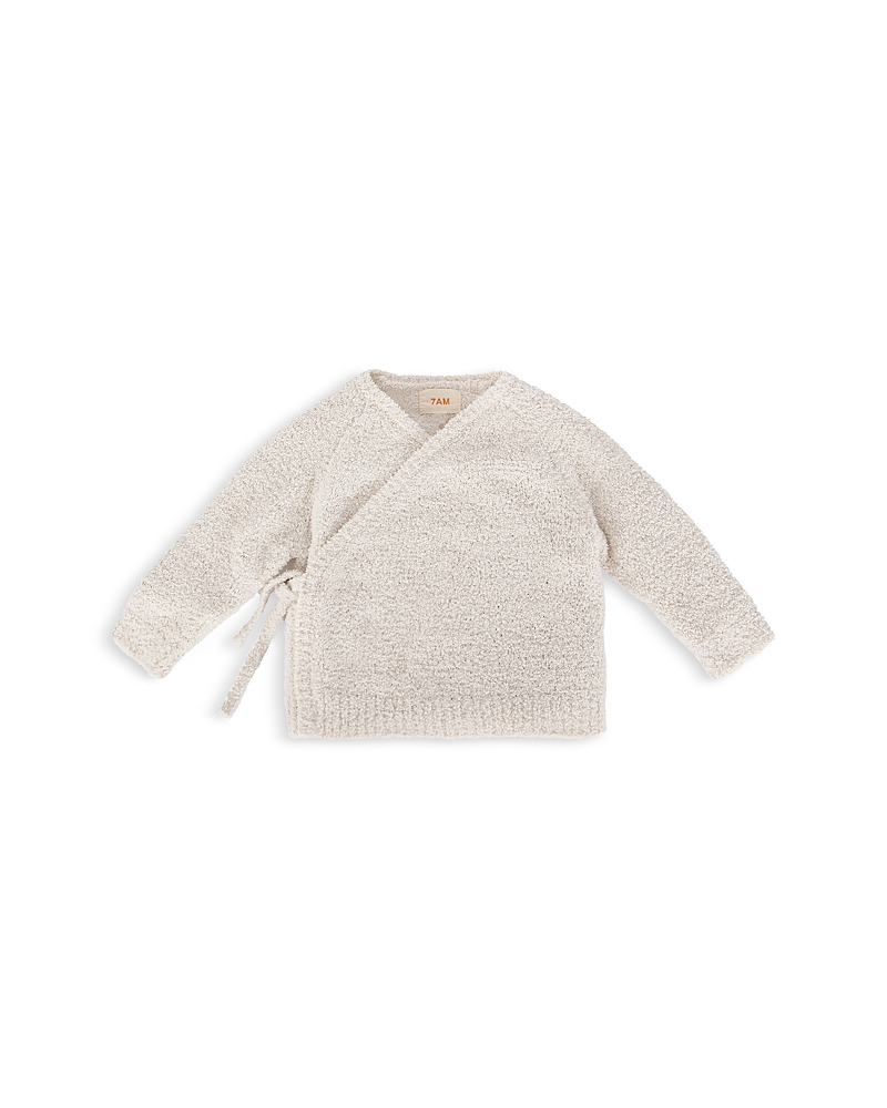7AM Enfant Girls' Fuzzy Wrap Top - Baby