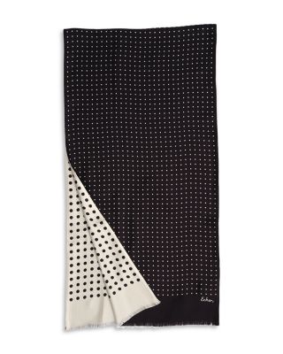 Dot Tubular Silk Scarf 
