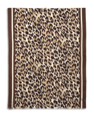Leopard Print Wrap Scarf