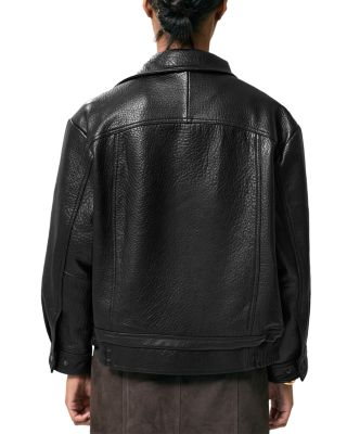Kiara Textured Leather Jacket