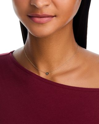 14K Yellow Gold Midi Bitty Symbols Diamond Accent Heart Pendant Necklace, 14-16"