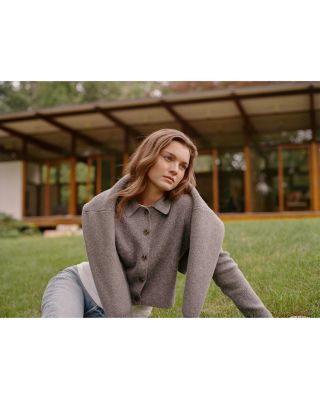 Ellie Collared Knit Cardigan 