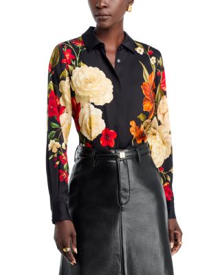 The Shae Silk Stretch Shirt  