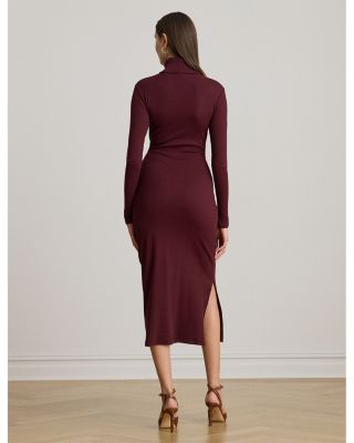 Tie Front Turtleneck Dress -Regular & Petites