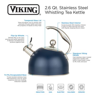 2.6 Qt Stainless Steel Whistling Kettle 