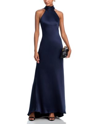Sleeveless Satin Gown - 100% Exclusive