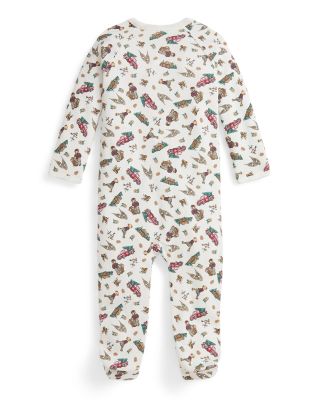 Boys' Polo Bear Cotton Footed Coverall - Baby