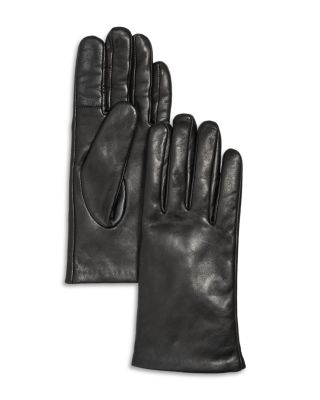 Cashmere Lined Leather Tech Gloves - Exclusive