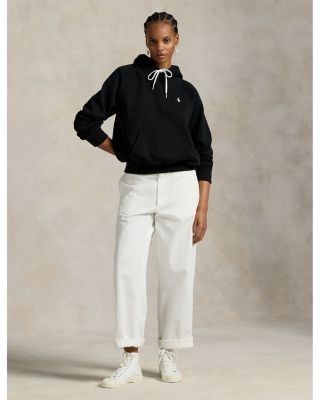 Shrunken Fit Fleece Hoodie Sweatshirt