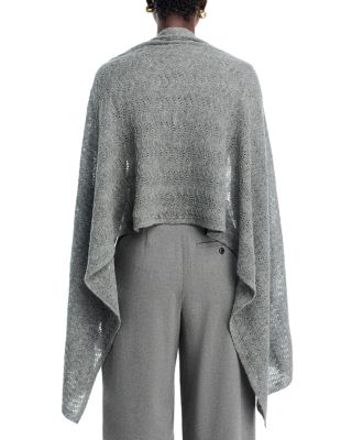 100% Cashmere Pointelle Oversized Blanket Scarf - Exclusive