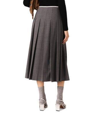 Pleated Midi Skirt