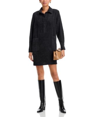 Velvet Shirt Dress