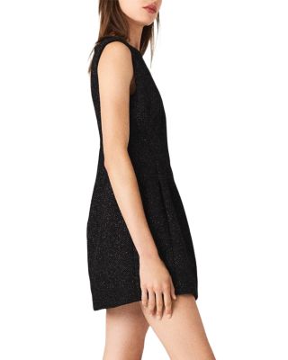 Rhinestone Flared Mini Dress